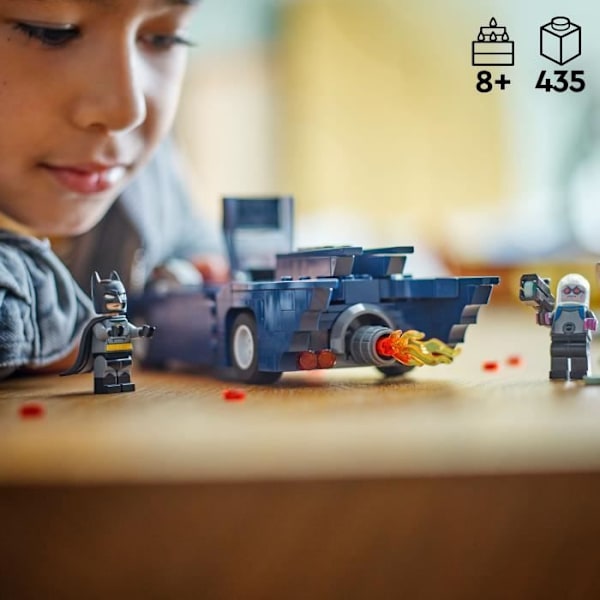 LEGO® Super Heroes DC 76274 Batman med Batmobile mot Harley Quinn och Mr. Freeze Svart, vit, blå, röd, grå, grön, gu