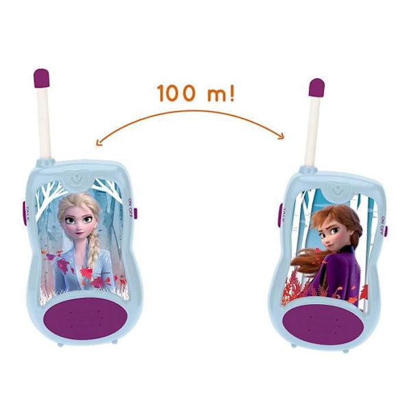 Frysta Walkie-Talkies - LEXIBOOK - 100 m räckvidd - Utomhus - Barn Svart