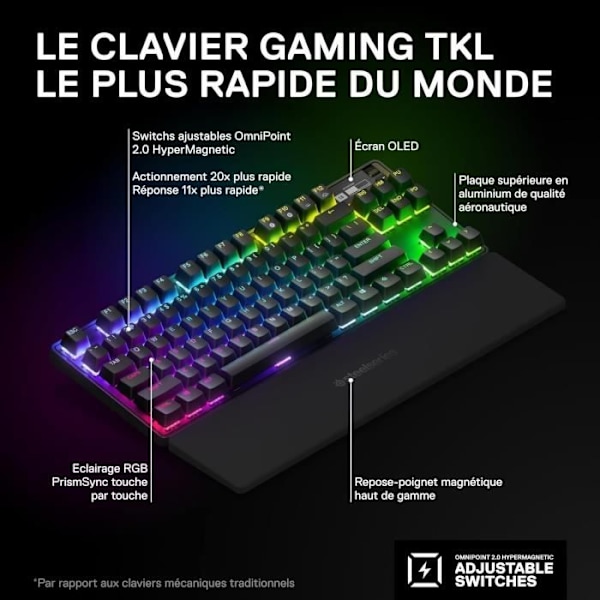 Steelseries APEX PRO TKL TRÅDLÖS tangentbord