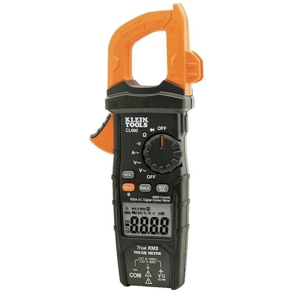 KLEIN TOOLS CL600 digital multimeter - CAT III 1000 V, CAT IV 600 V - 400 A - Vit