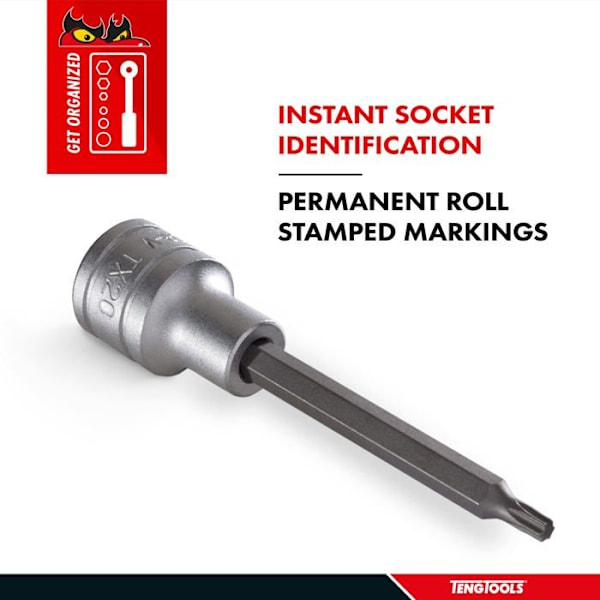 Teng verktyg - 117440107 - Torx skafthylsa 1/2 T20 x 100 mm lång ()''