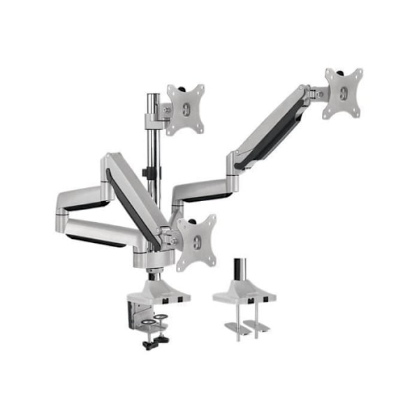 Justerbar arm för 3 LCD-skärmar - LogiLink - Aluminium - Skärmstorlek: 13"-32" - Skrivbordsmonterbar Metallisk