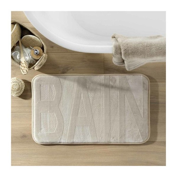 Teppe - L3C - Bad - Enfarget Taupe - 45x75cm - Rektangulær Mol