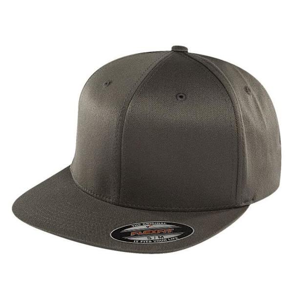 Flexfit Men Caps / Flexfitted Flat Visir Grå L/XL
