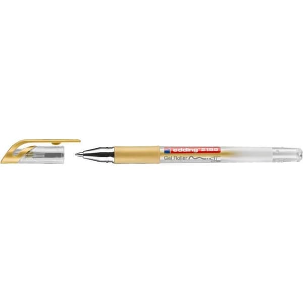 Gelpenna (roller) - EDDING - Grip 2185 Guld - 10-pack - Spets 0,7 mm - Blandade färger Guld