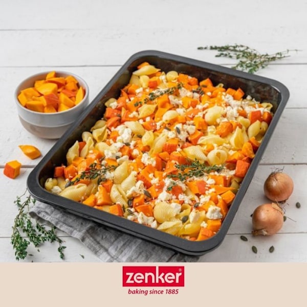 Tårtform - Zenker - 7293 - Emaljerad - 40 x 29 x 6 cm - Tål maskindisk Svart