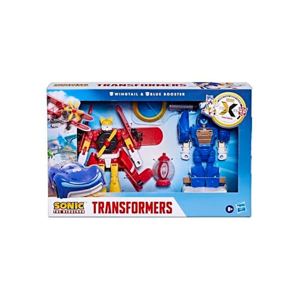 Actionfigurer - Transformers - Sonic The Hedgehog x - Wingtail & Blue Booster