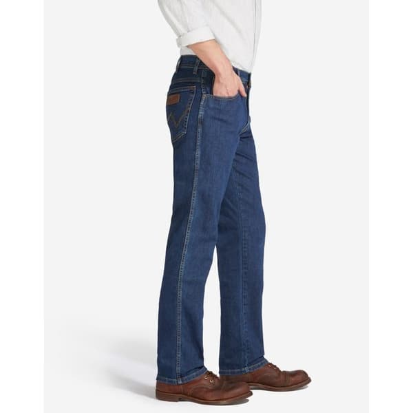 Wrangler texas stretchjeans darkstone blå 34
