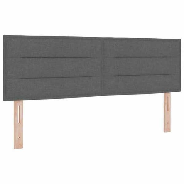 vidaXL Sänggavel Mörkgrå 144 cm tyg 42007014