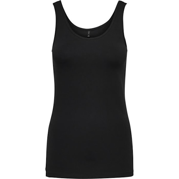 Topp - ONLY - Svart - Rundad hals - Tight - Elastiskt tyg Svart M