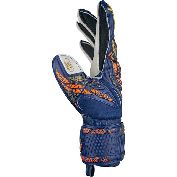 Målvaktshandskar - Reusch - Attrak Grip - Premium blå - Unisex - Ventilerande premium blå/guld 9