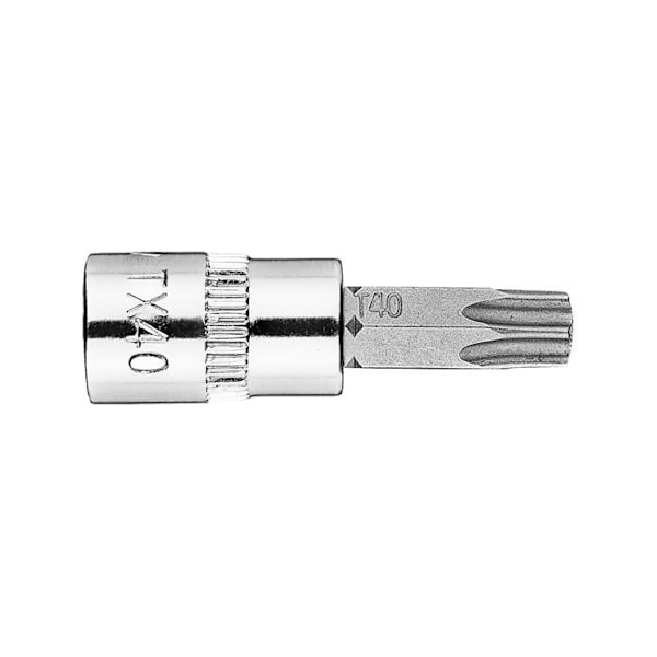 TORX TX40-huvud på 1/4" hylsa, kort, 37 mm