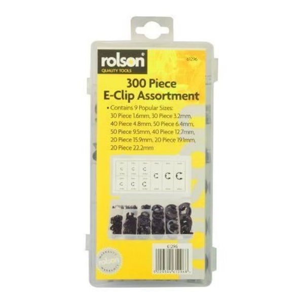 Rolson Tools 61296 300-delade E-Circlip Sortiment