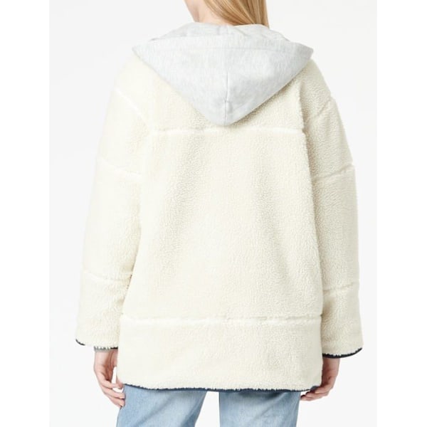 Jacka - perfecto - bomber Tommy hilfiger - DW0DW14292 - Vändbar Sherpajacka Tjw Woven Coats Dam Ecru/Multi jag