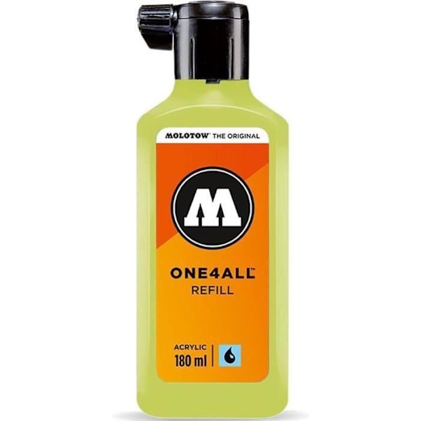 Akrylfärg - Molotow - ONE4ALL - 180ml refill - Färg Poison Green - Matt grön