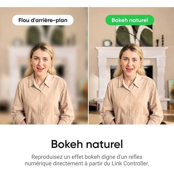 Webbkamera 4K Insta360 Link 2 - Sensor 1/2, AI-spårning, HDR, brusreducerande mikrofon, gestkontroll