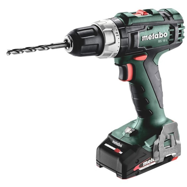 Sladdlös skruvmejsel - METABO - BS 18 L - 18V - 2 2Ah batterier - Metall