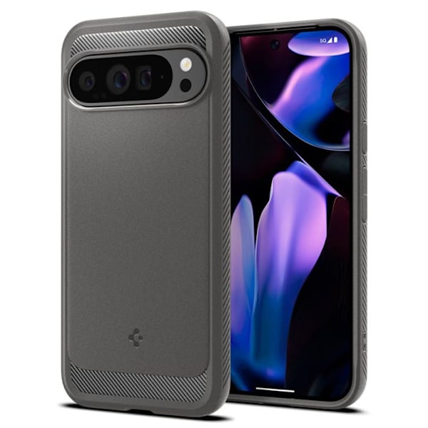 Spigen Rugged Armor – Skal för Google Pixel 9 Pro XL (grå marmor) Marmor Grå