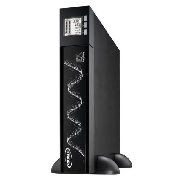 INFOSEC E3 PERFORMANCE 1100 RT On Line Performance UPS 1100 VA 8 IEC-uttag - 67024 Svart
