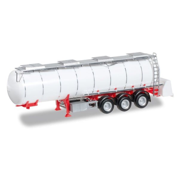 Herpa - 076463-002 - Silo Semi Trailer - Feldbinder Food Tanker Semitrailer, Fordon, Vit/Silver, , Medium