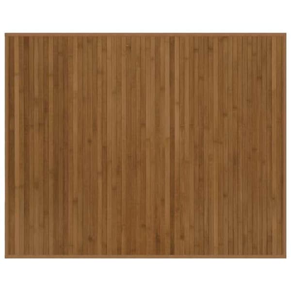 vidaXL Rektangulär matta brun 80x100 cm bambu 376902 brun