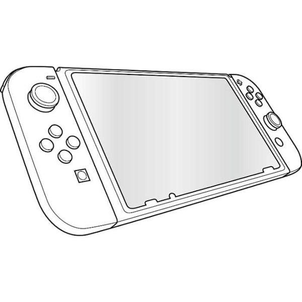 Skyddsglas - Nintendo Switch - Transparent - Effektivt skydd - Bevarad klarhet - Tillbehör Transparent