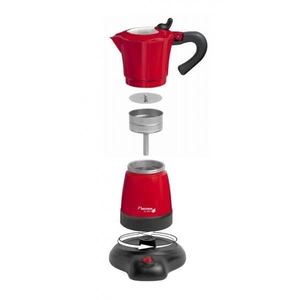 Italiensk espressobryggare - Bestron - 6 koppar - 480W - Röd