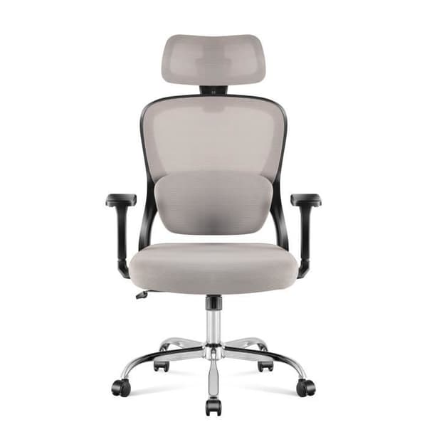Kontorsstol - MARK ADLER - Manager 3.2 - Ergonomisk - Grått tyg - 2D armstöd Grå