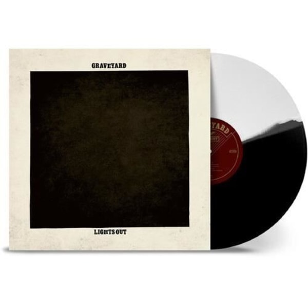 Graveyard - Lights Out - Black &amp; White Split [VINYL LP] Svart, Färgad Vinyl, Gatefold LP Jacka, Vit