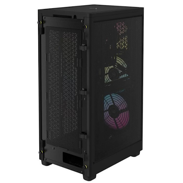 PC-fodral - CORSAIR - iCUE 2000D RGB Airflow - Mini ITX - 3 AF120 RGB SLIM-fläktar ingår - Svart - (CC-9011246-WW)