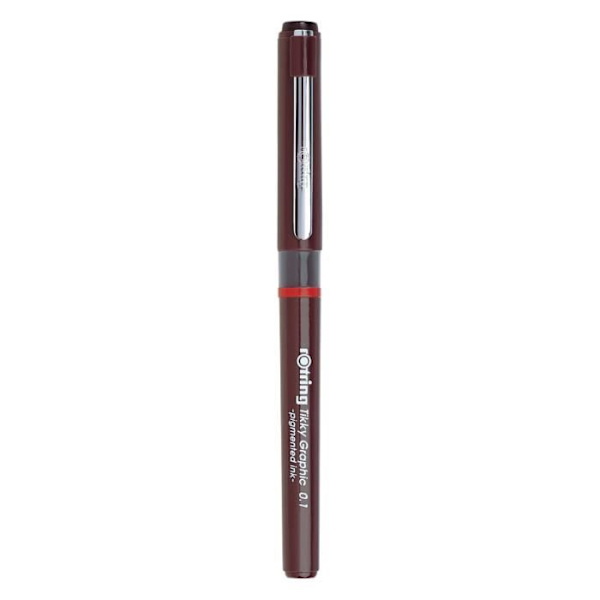 rOtring Tikky Graphic fineliner 0,10 mm, svart bläck
