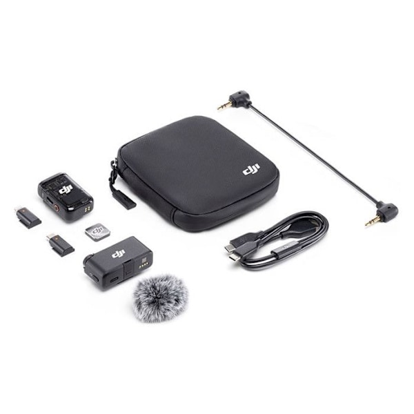 DJI Mic 2 (1 TX + 1 RX) Transparent svart