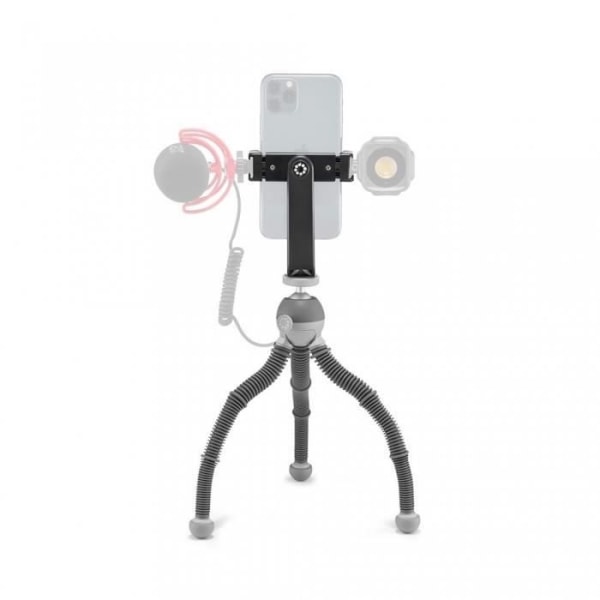 Joby PodZilla M Flexible Tripod Kit Grey - Flexibelt stativ med kulhuvud för smartphone