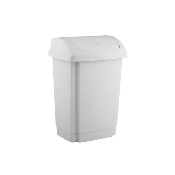 Swing Bin 15l 1346 Vit Plast Team