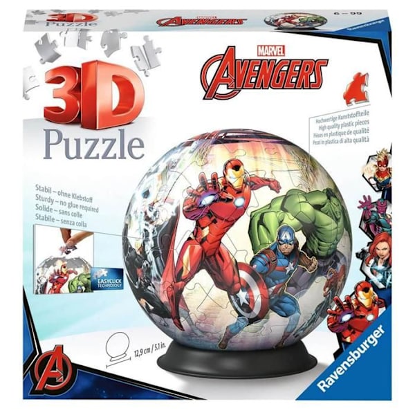 Puzzleboll 72 bitar: Marvel Avengers