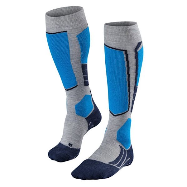 Skridsockar - Falke - SK2 Ull - Ljusgrå - Unisex - Andningsbar ljusgrått 39/41