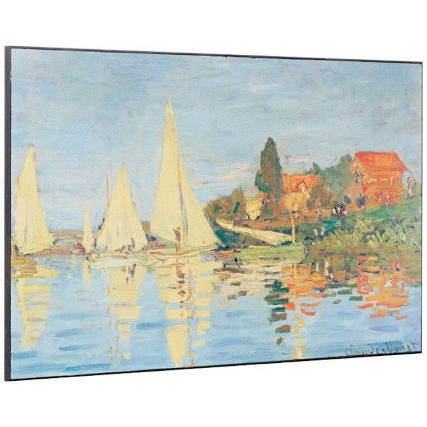 Canvastavla Artopweb ZA22076 MONET Regata At Bargenteuil Dekorpanel, Trä MDF, Flerfärgad, 75x50 Cm