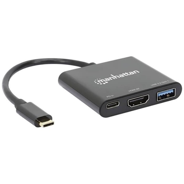 USB-C till HDMI-adapter - MANHATTAN - 130622 - Vit - 2m