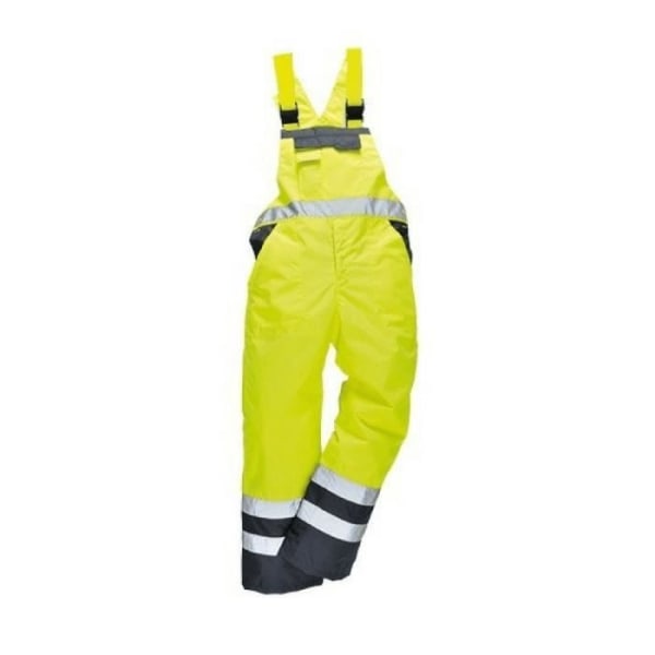 Portwest Two-Tone Andas High Visibility Bib Shorts - Fluorescerande gul Fluorescerande gul M