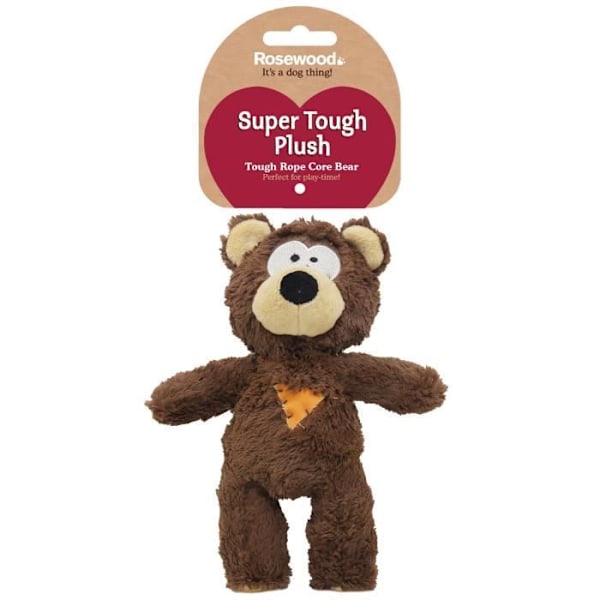 ROSEWOOD Tough Rope Core Bear - 24 cm - För hundar