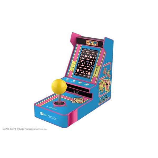Min Arcade - Joystick Spelare Bärbar Ms. Pac-Man Ros