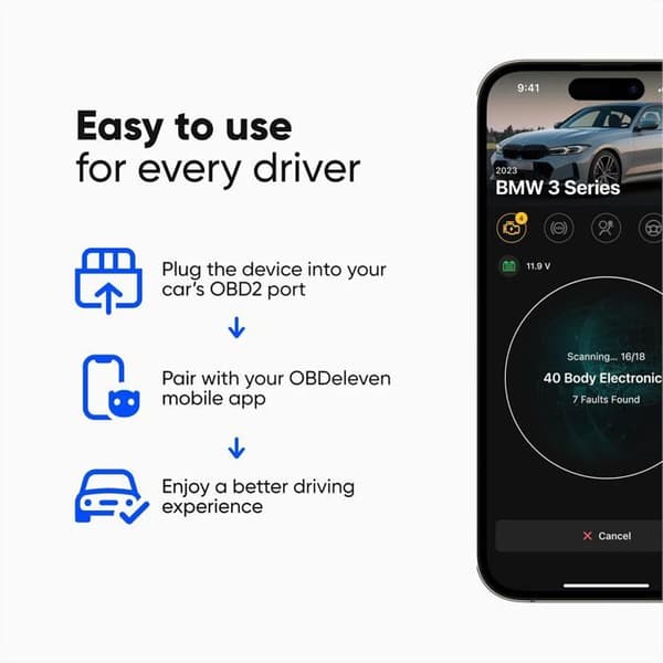 OBD2 Diagnostik Obdeleven 3 Ultimate Edition - Professionellt Bluetooth Verktyg