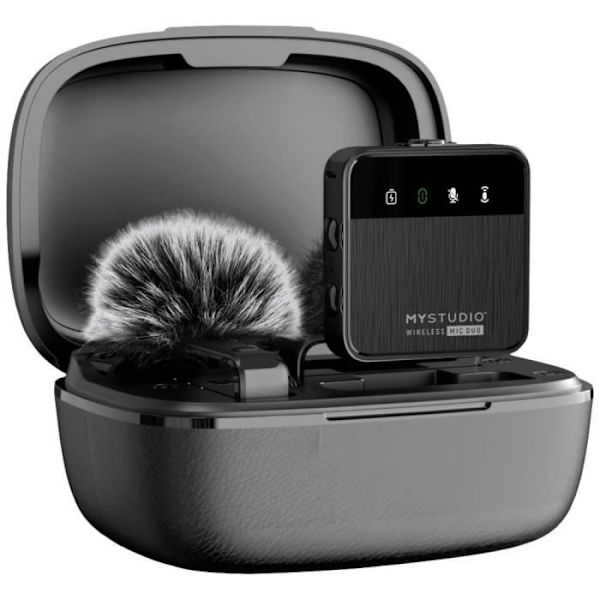 Easypix MyStudio® Wireless Mic Duo Lavalier-mikrofon - Vit - Studiomikrofon - Kabelansluten, Radio med kupong