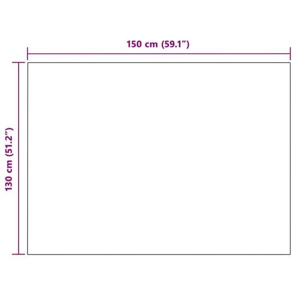 Rutig / Filt - VIDAXL - Paket 6 - Grå - 130 x 150 cm - Polyester Grå