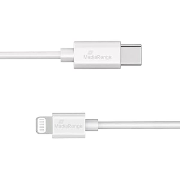 Data- och laddningskabel - MEDIARANGE - Lightning till USB Type-C - 1 m - MFi-certifierad - Snabbladdning 30 W