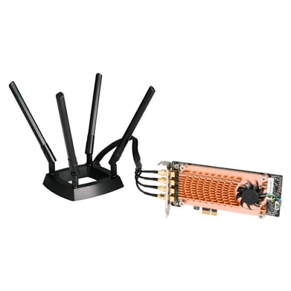 Dual Band Wifi Adapter - QNAP QWA-AC2600 - 4x4 MU-MIMO-teknik - PCI Express 2.0 x1 - 2533 Mbits/s