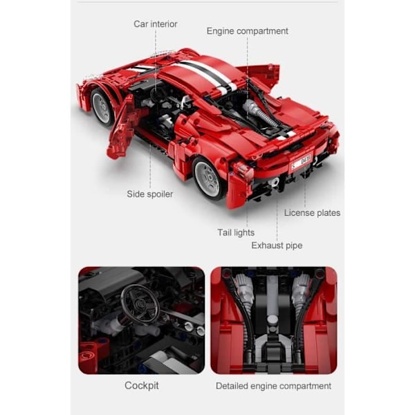 Cada C61049W Block av Diables Rouges 1126 delar