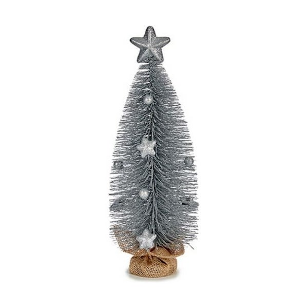 julgran med silverstjärna 13 x 41 x 13 cm