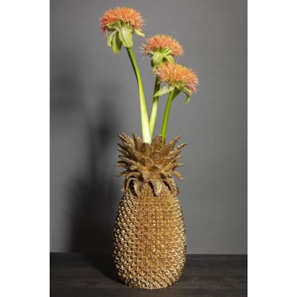 Vas Ananas guld 50cm - KARE - Vas - Gul - Guld - Metall gyllene
