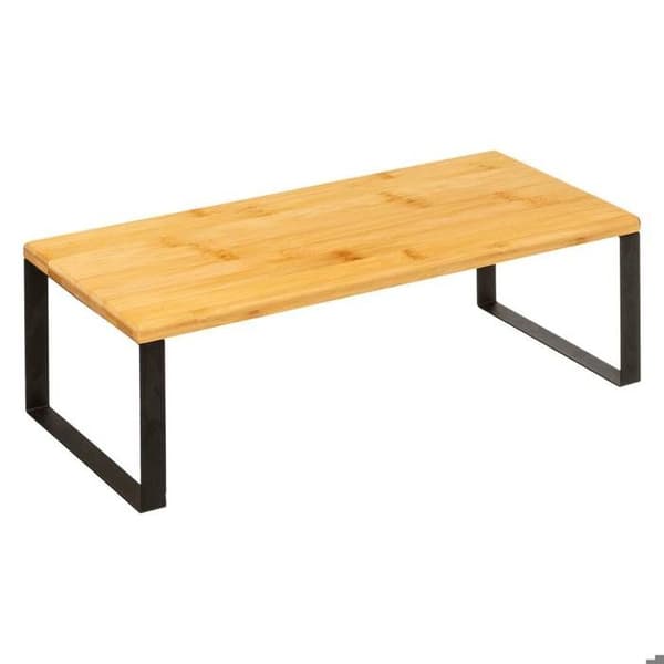 2 stapelbara hyllor "Nera" i bambu - 5 five simply smart beige